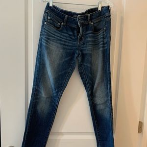 American eagle stretch skinny low rise jeans